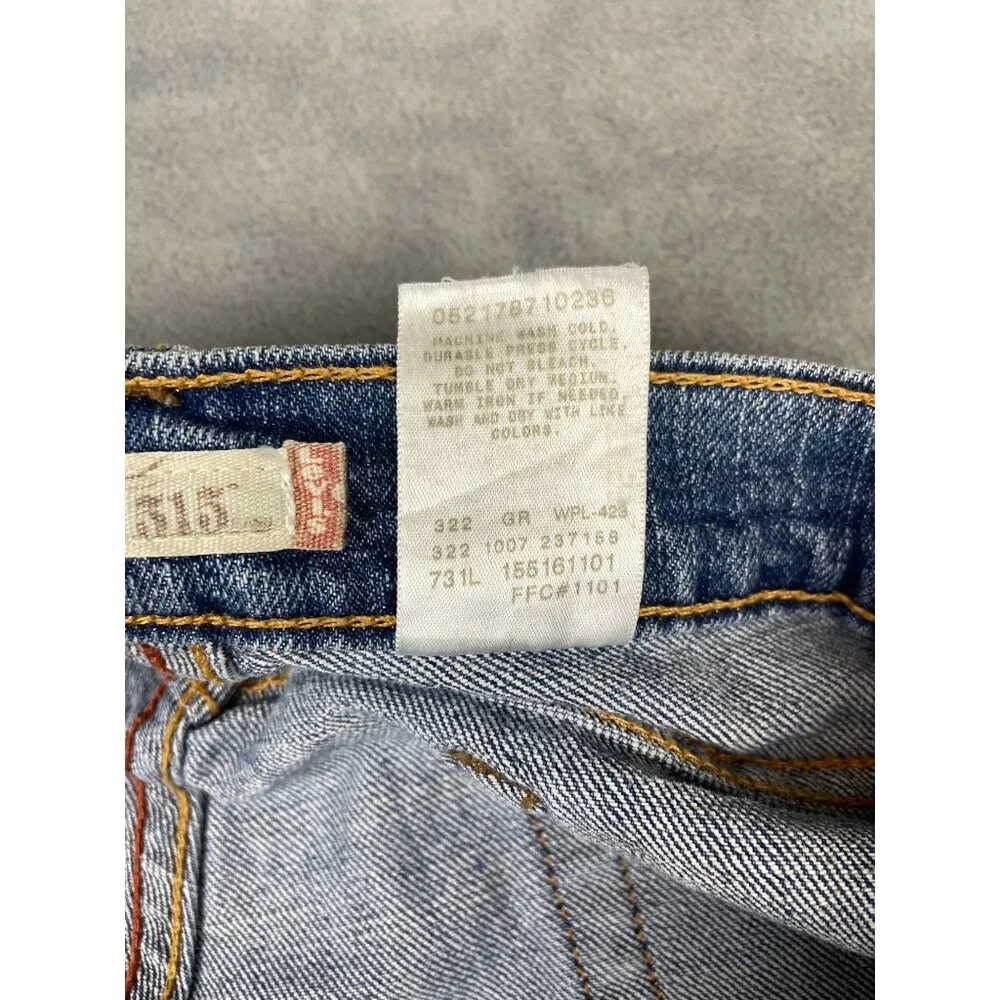 Levi's 515 Boot Cut Jeans Womens 16S Mid Rise Light Wash Y2K